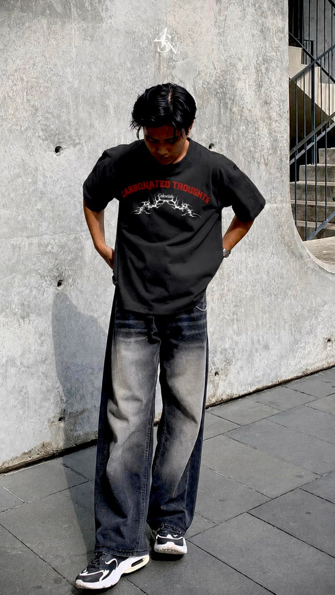 Carbonated Thoughts Premium Drop Shoulder Oversized T-shirt