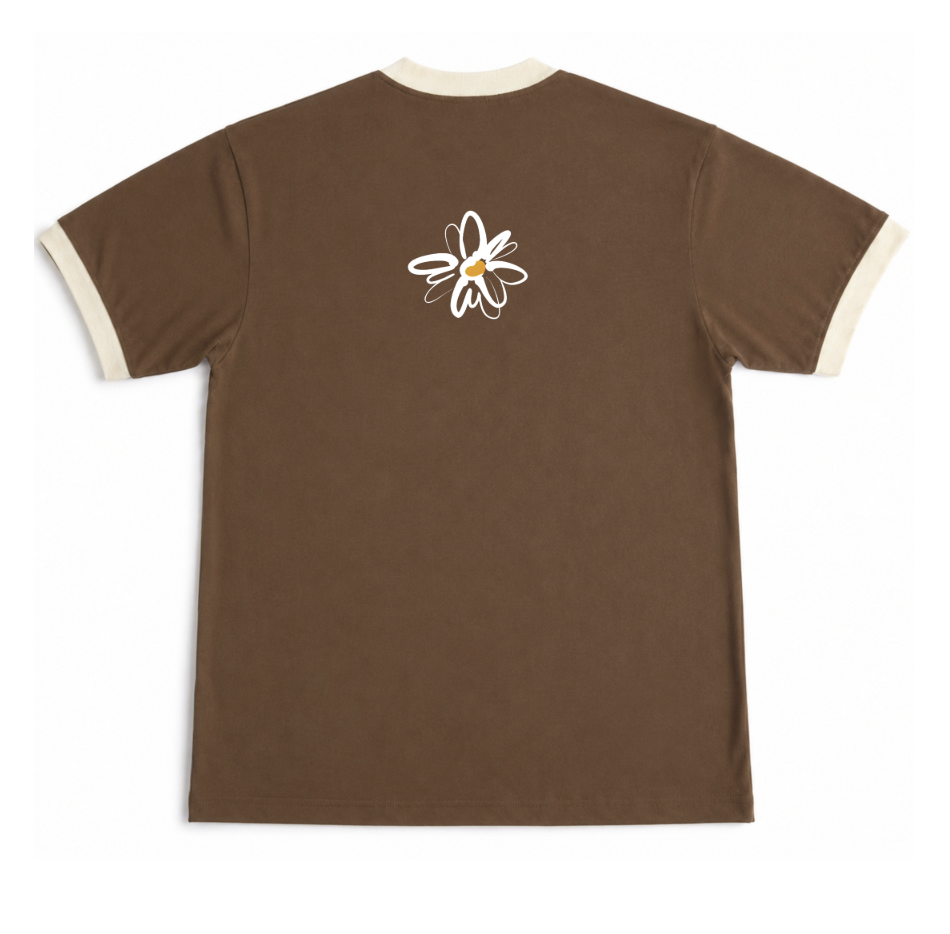 WILDFLOWER MOUSSE & CREAM RINGER TEE